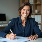 CNAV : qui sont les affiliés et comment le devenir ? Femme d'âge moyen travaillant à son bureau en entreprise