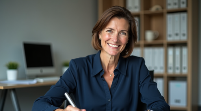 CNAV : qui sont les affiliés et comment le devenir ? Femme d'âge moyen travaillant à son bureau en entreprise