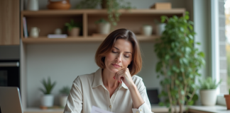 Garanties d’assurance : comprendre et choisir les meilleures options pour vous Femme d'âge moyen examinant des documents d'assurance