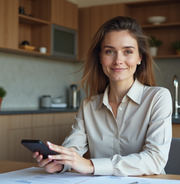 Acheter une maison seul avec un salaire : nos astuces pour réussir financièrement Femme d'affaires examine des documents de prêt immobilier
