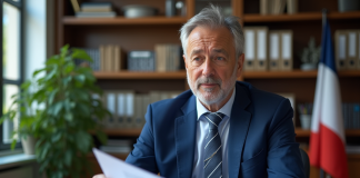 Retraite des fonctionnaires : quel organisme verse les pensions ? Homme civil servant en costume bleu examine des documents de pension